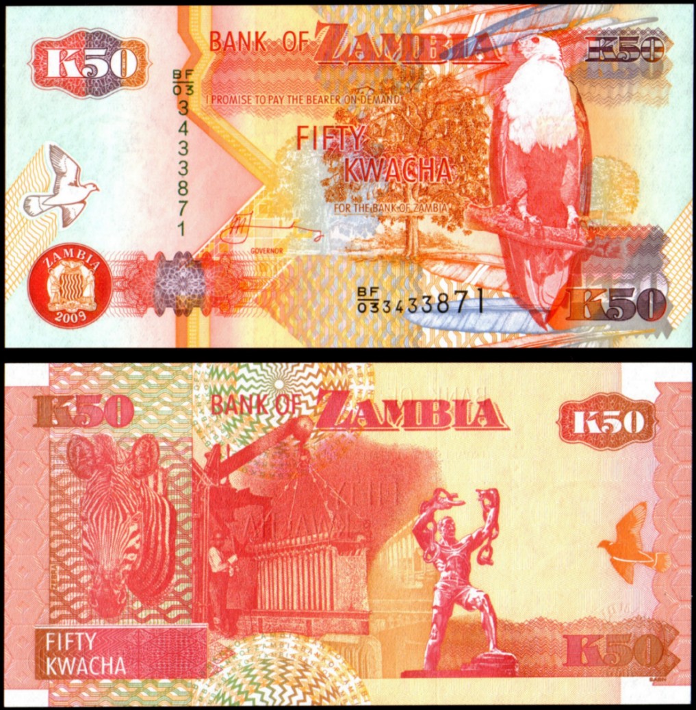Zambia 2009 - 50 kwacha UNC